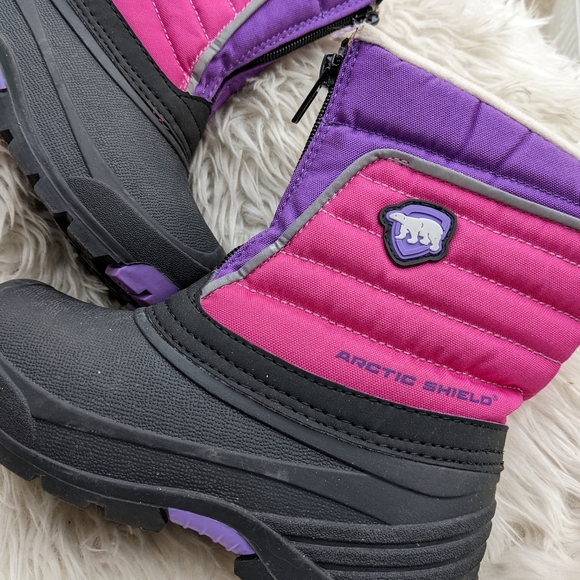 Girls Arctic Shield Zip Up Winter Boots Size 10 NWOT - Picture 2 of 4